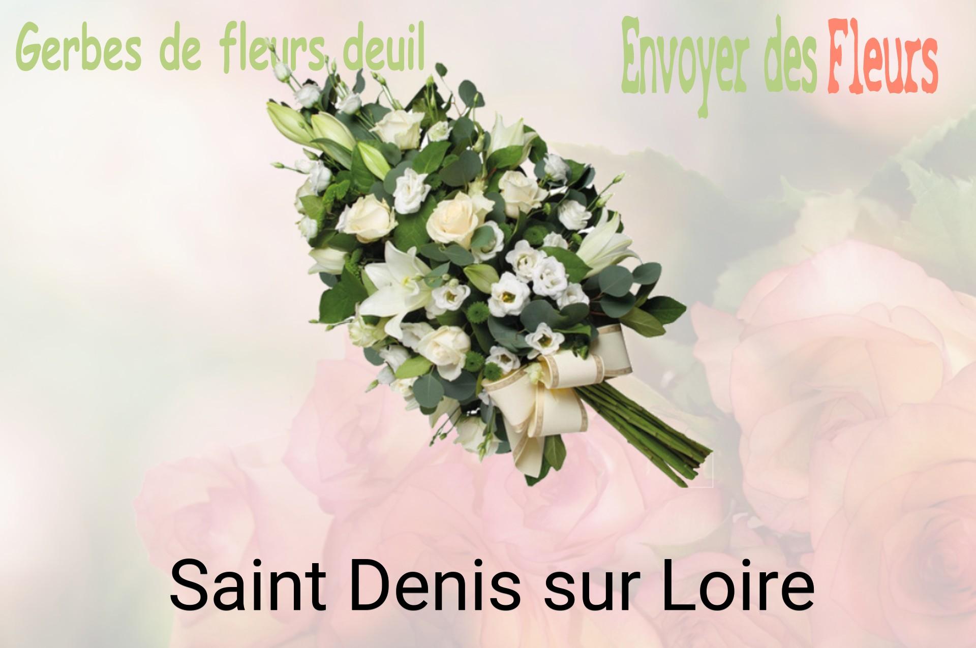 Gerbe de fleurs de deuil livrée à Saint-Denis-sur-Loire